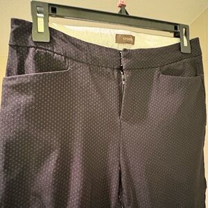 Crosby Stylish Black Textured Trousers Size 4
